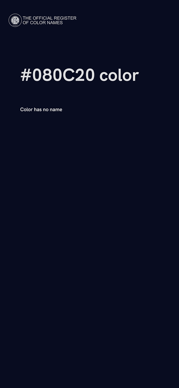 #080C20 color image