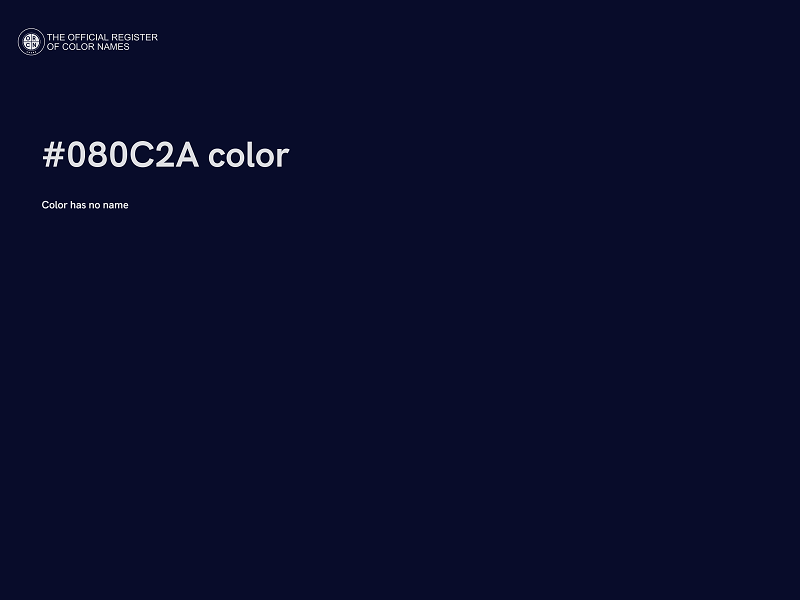 #080C2A color image