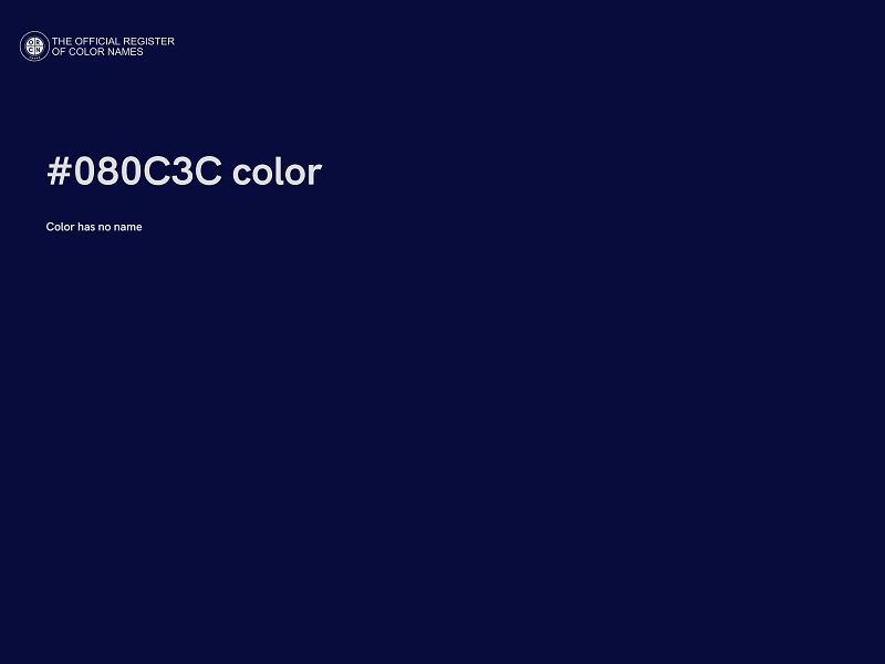 #080C3C color image