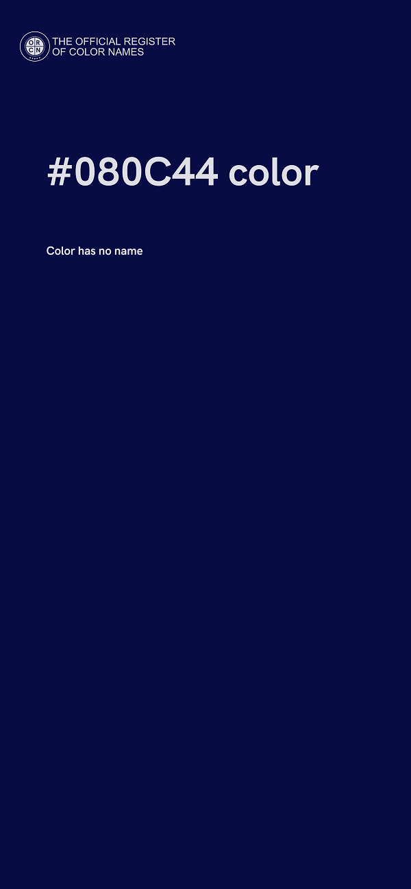 #080C44 color image