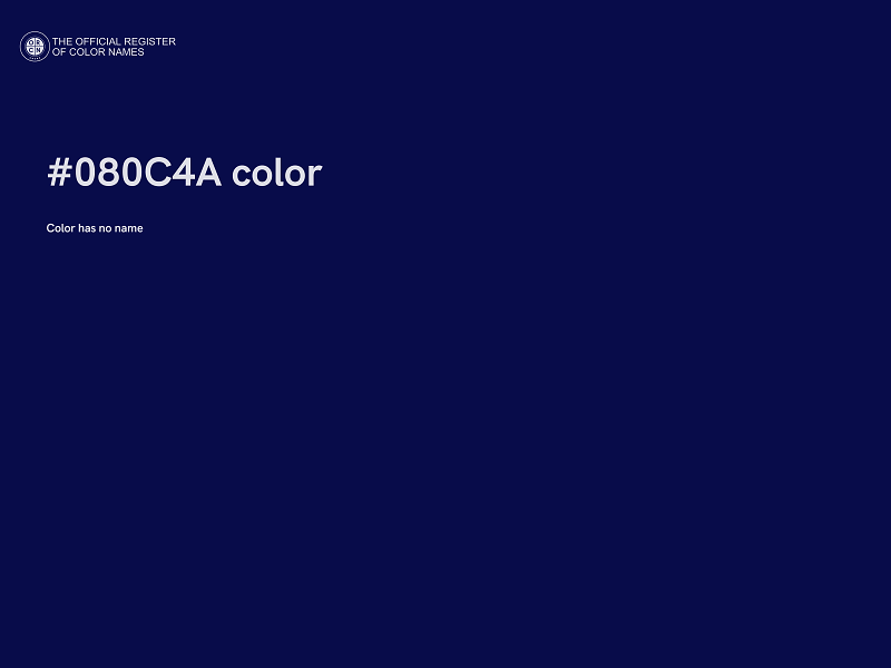 #080C4A color image