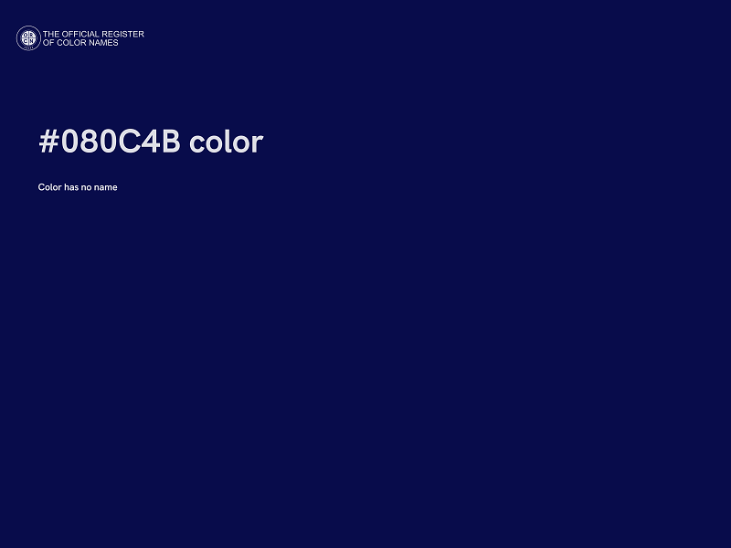 #080C4B color image