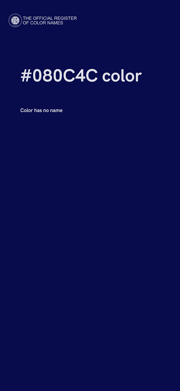 #080C4C color image