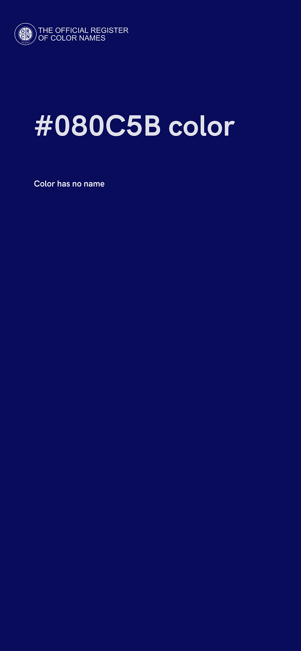 #080C5B color image