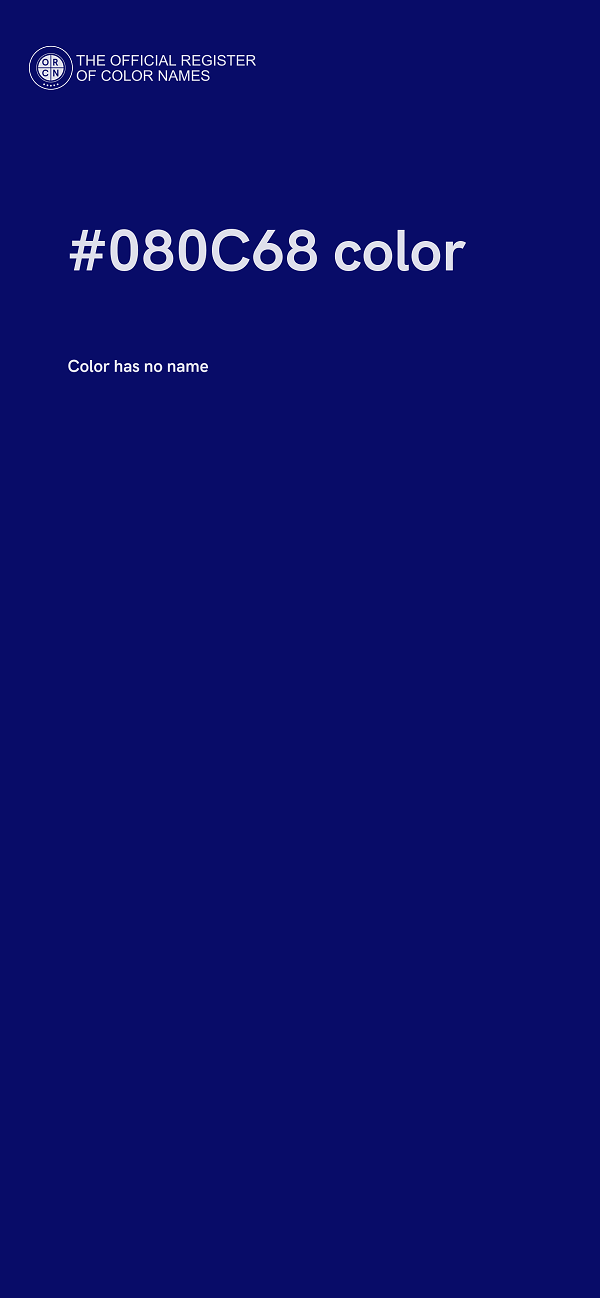 #080C68 color image