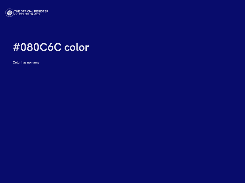 #080C6C color image