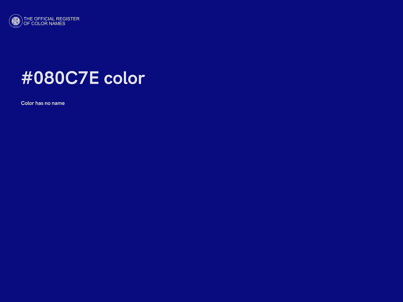 #080C7E color image