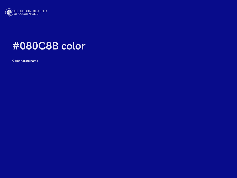 #080C8B color image