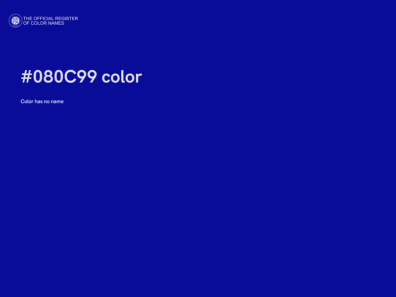 #080C99 color image