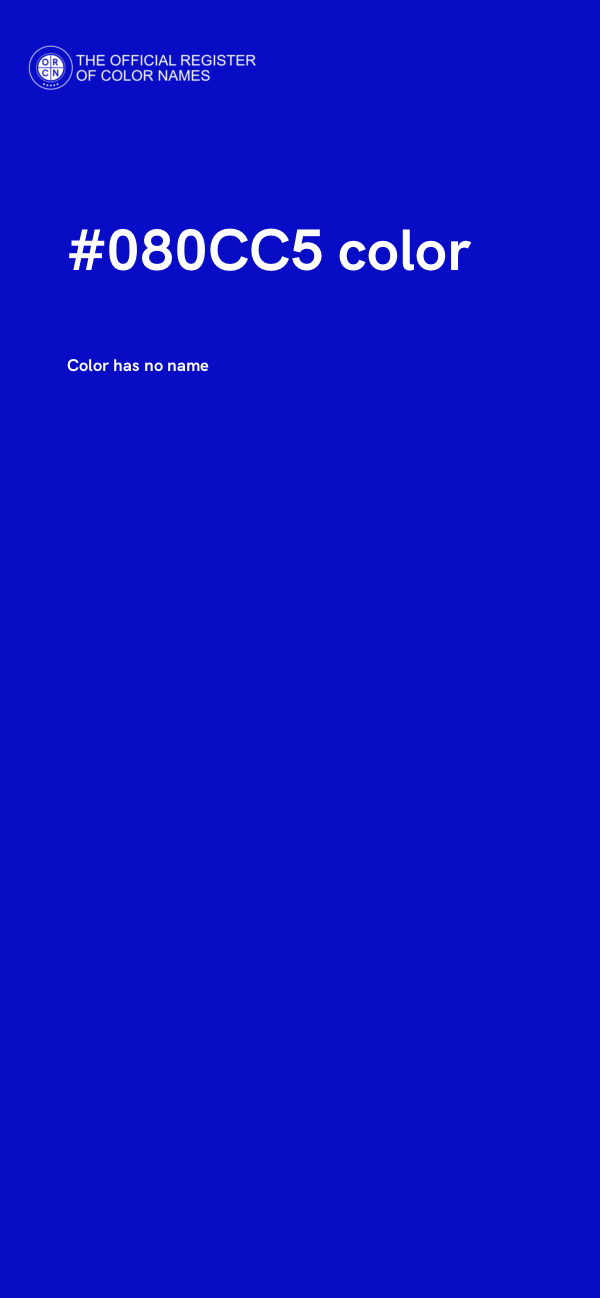 #080CC5 color image