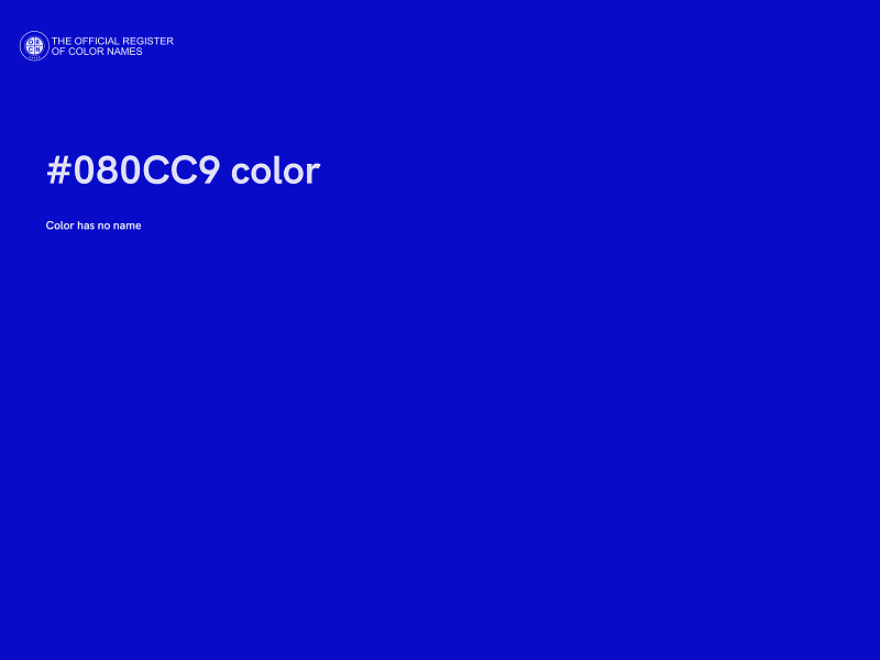#080CC9 color image