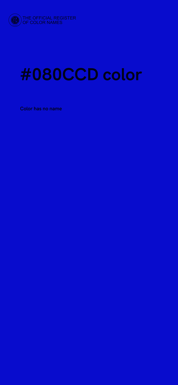 #080CCD color image