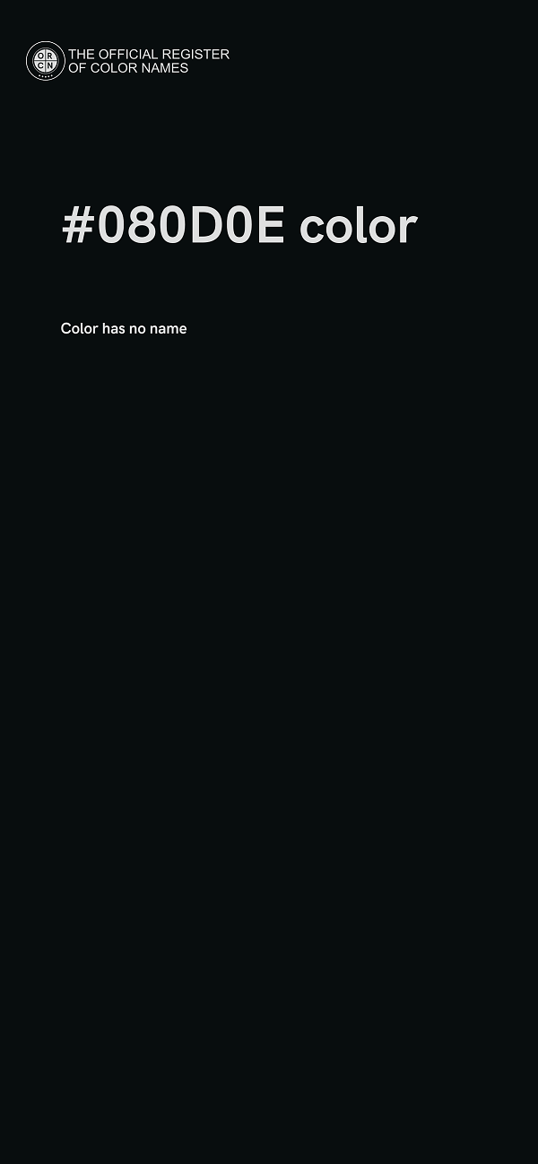 #080D0E color image