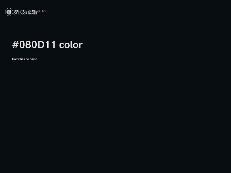 #080D11 color image
