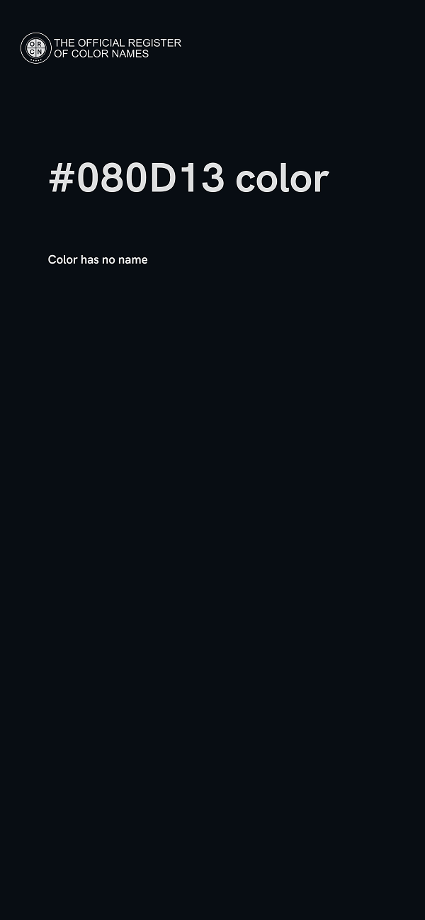 #080D13 color image