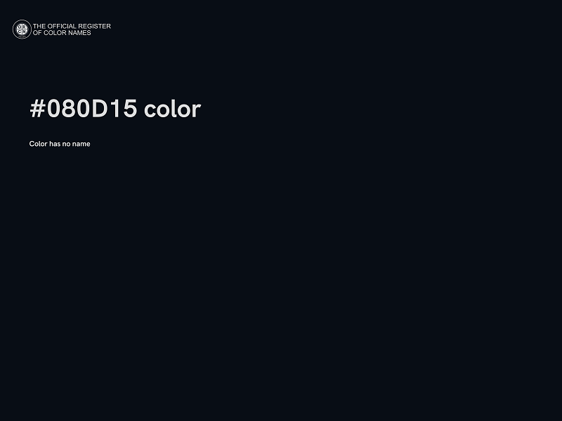 #080D15 color image