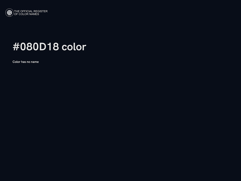 #080D18 color image