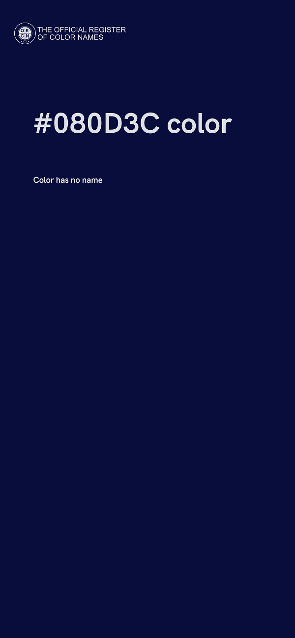 #080D3C color image