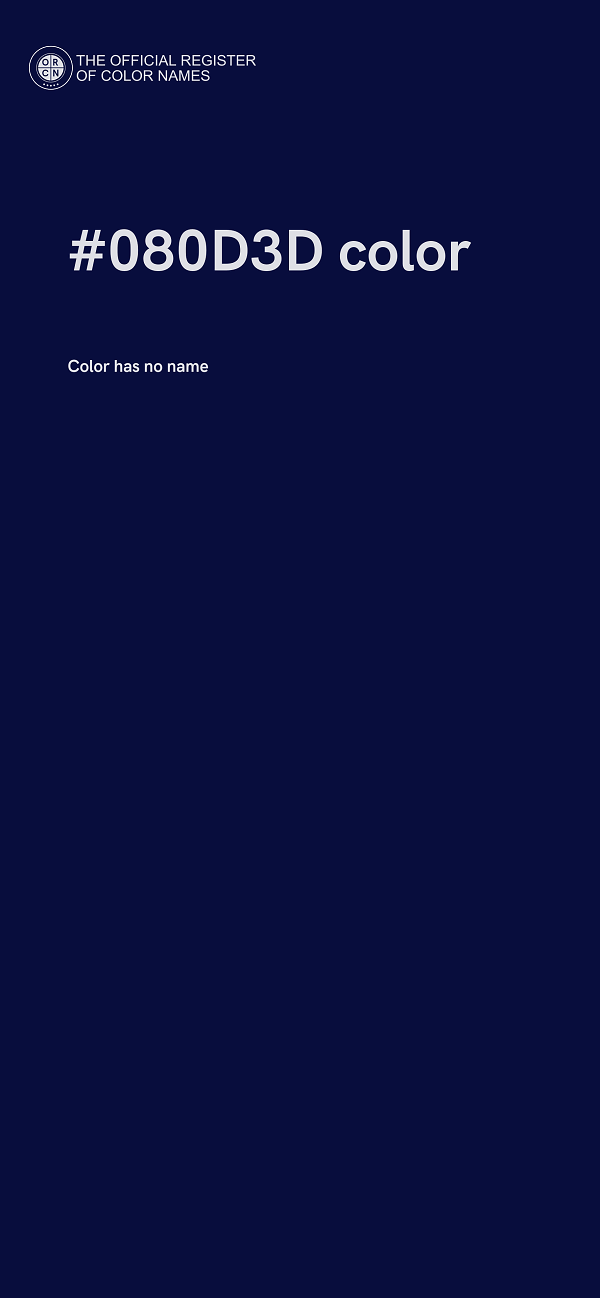 #080D3D color image