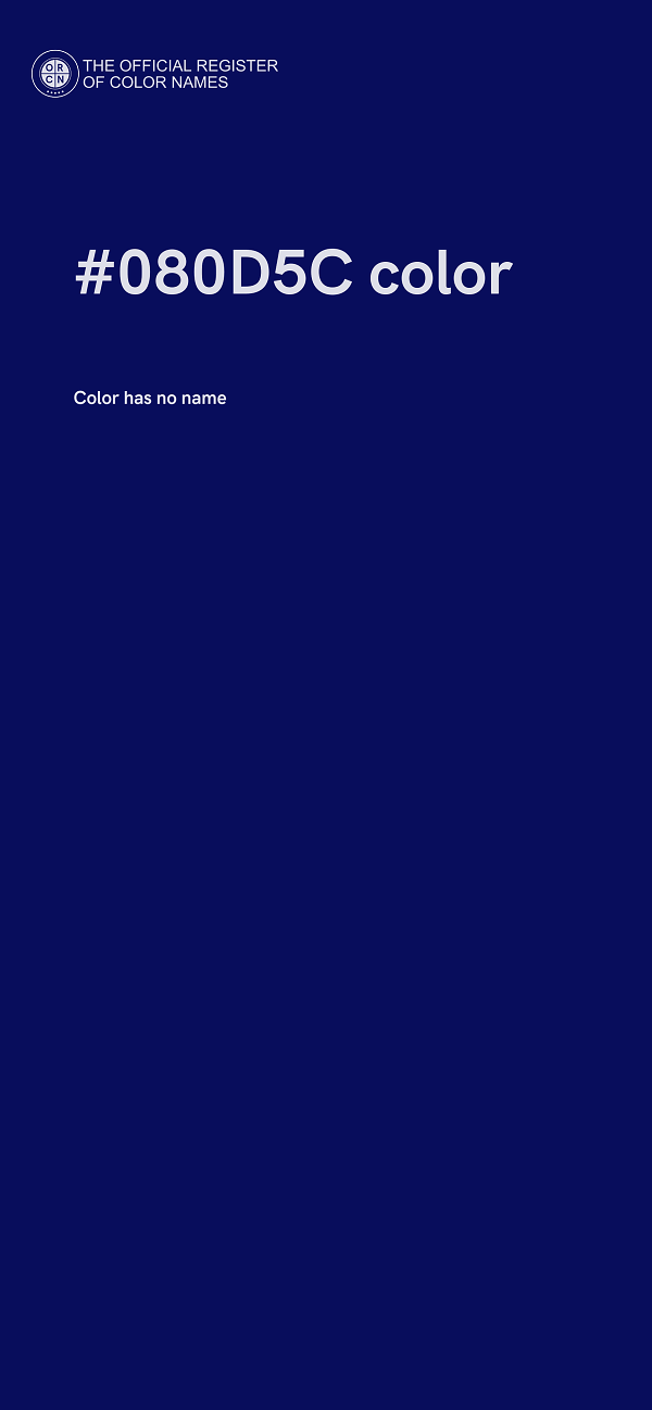 #080D5C color image