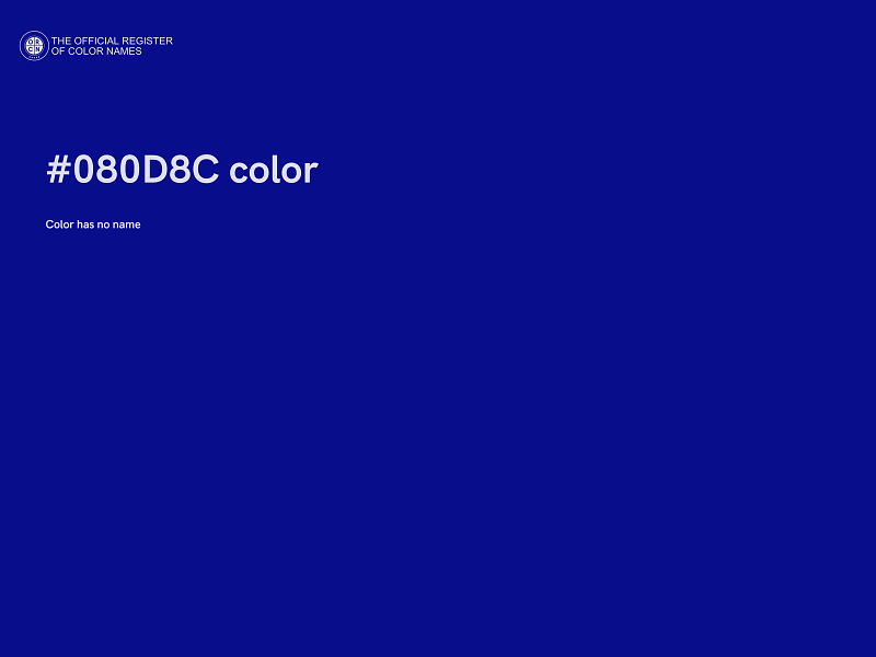 #080D8C color image