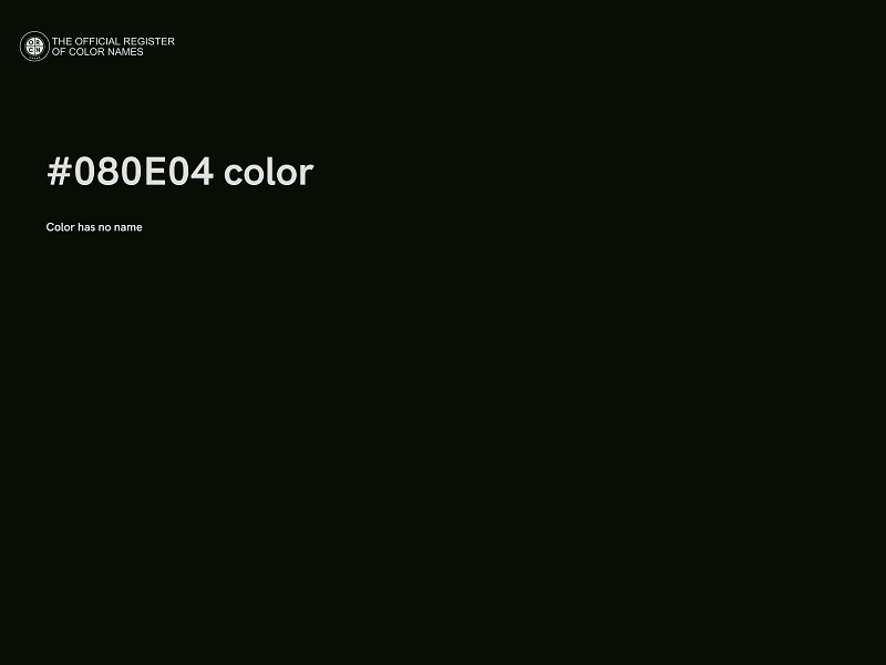 #080E04 color image