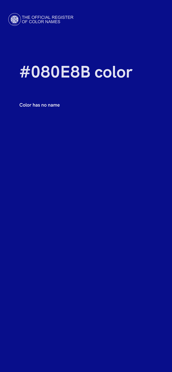 #080E8B color image