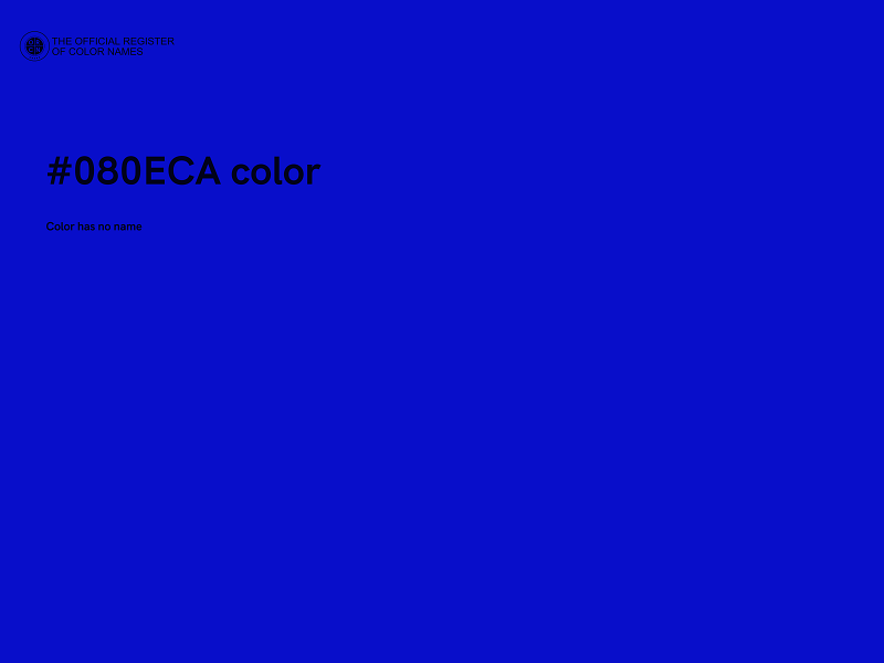 #080ECA color image