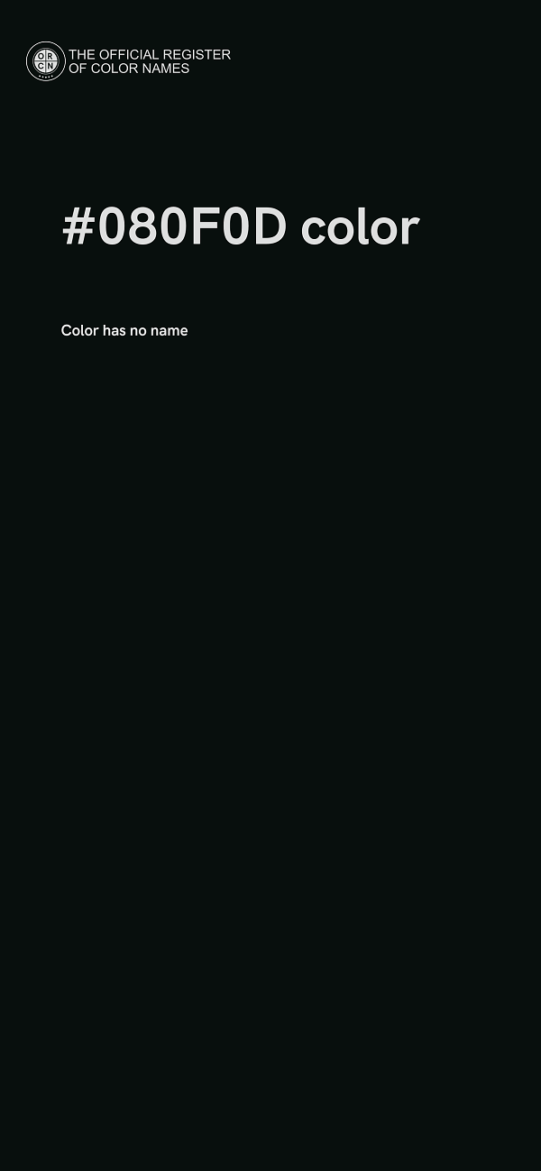 #080F0D color image
