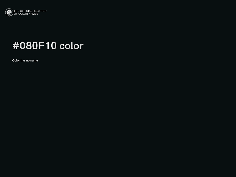 #080F10 color image