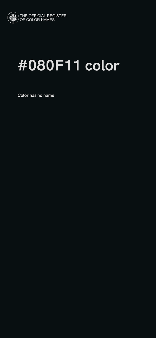 #080F11 color image