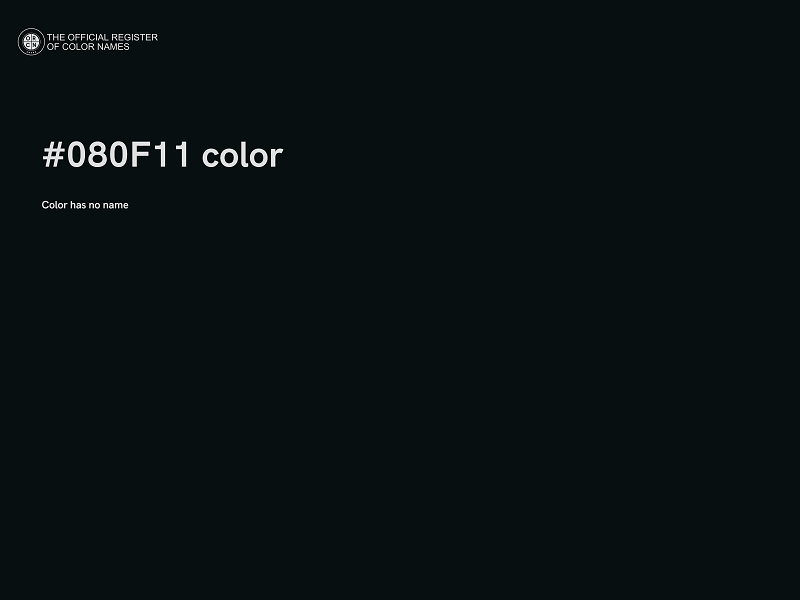 #080F11 color image