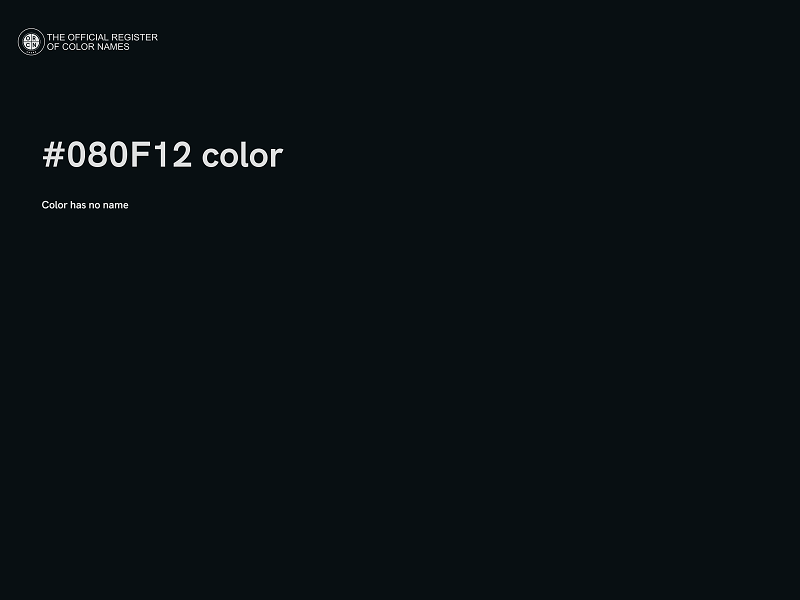 #080F12 color image