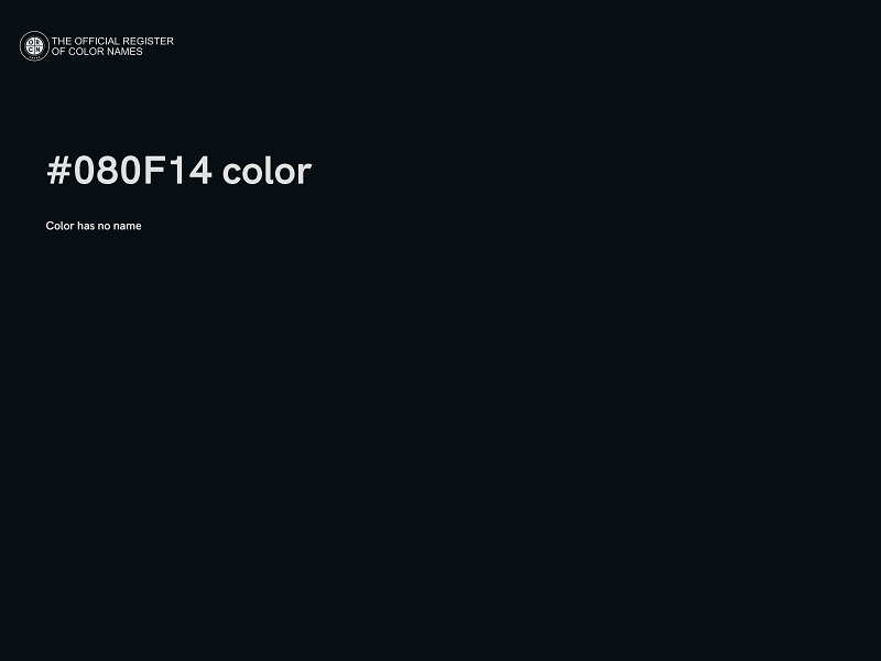 #080F14 color image