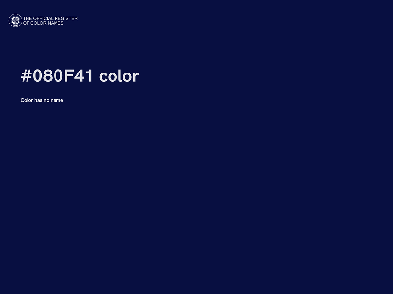 #080F41 color image