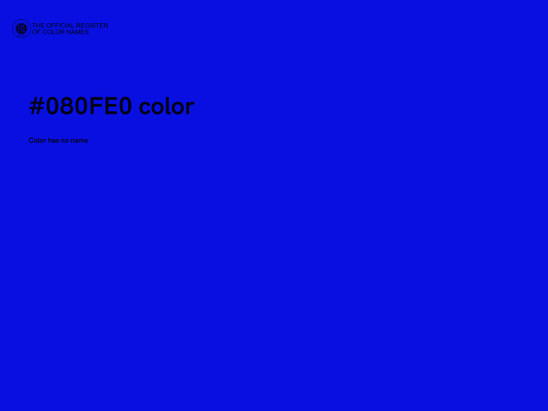 #080FE0 color image