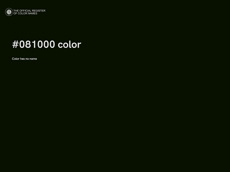 #081000 color image