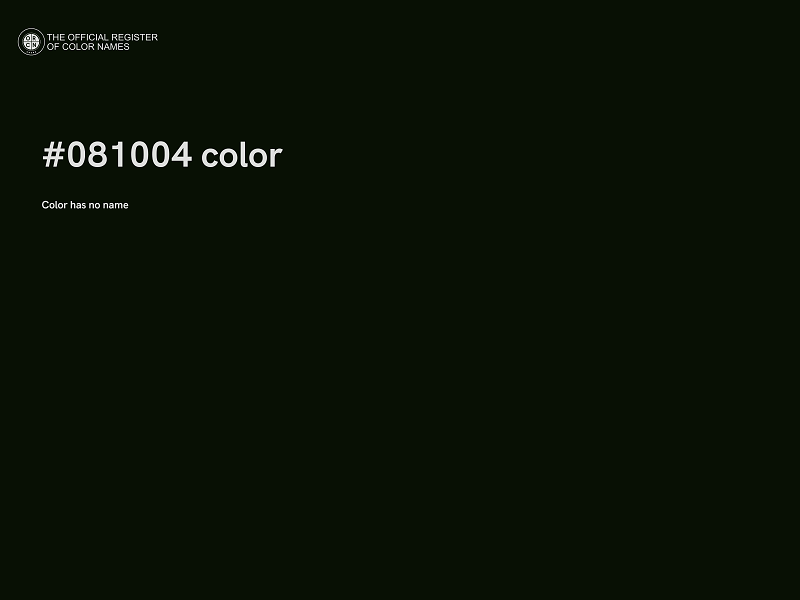 #081004 color image