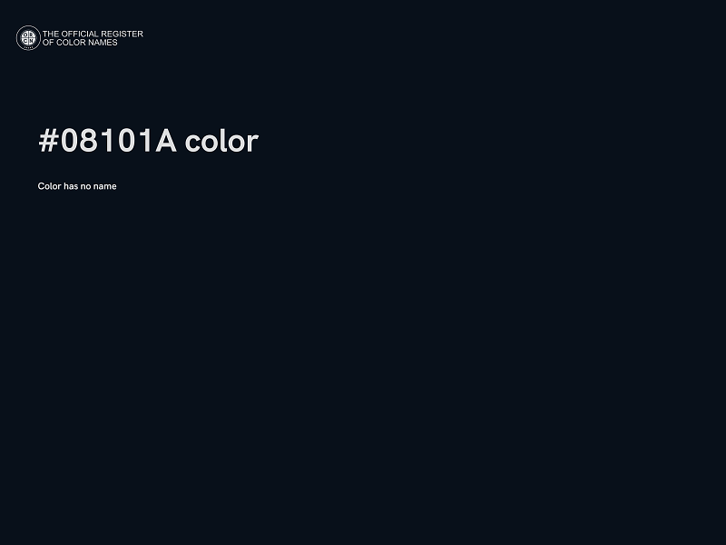 #08101A color image