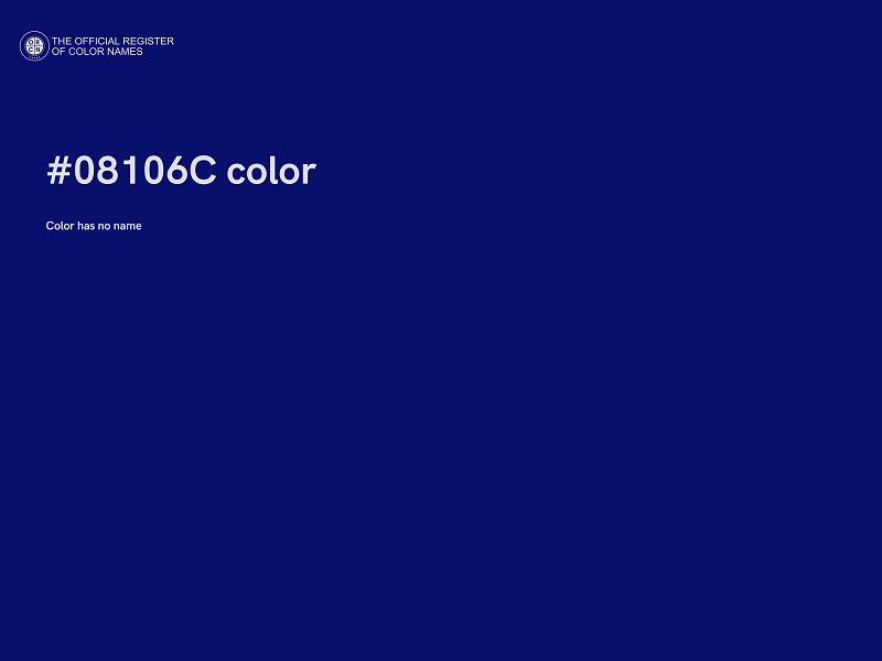 #08106C color image