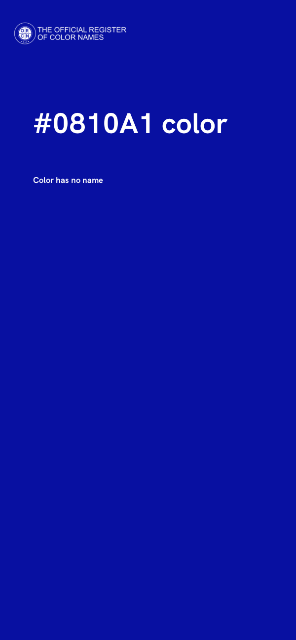 #0810A1 color image