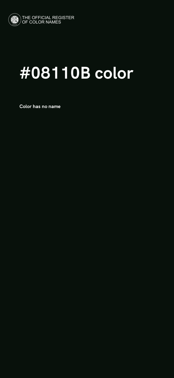 #08110B color image