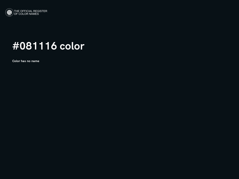 #081116 color image