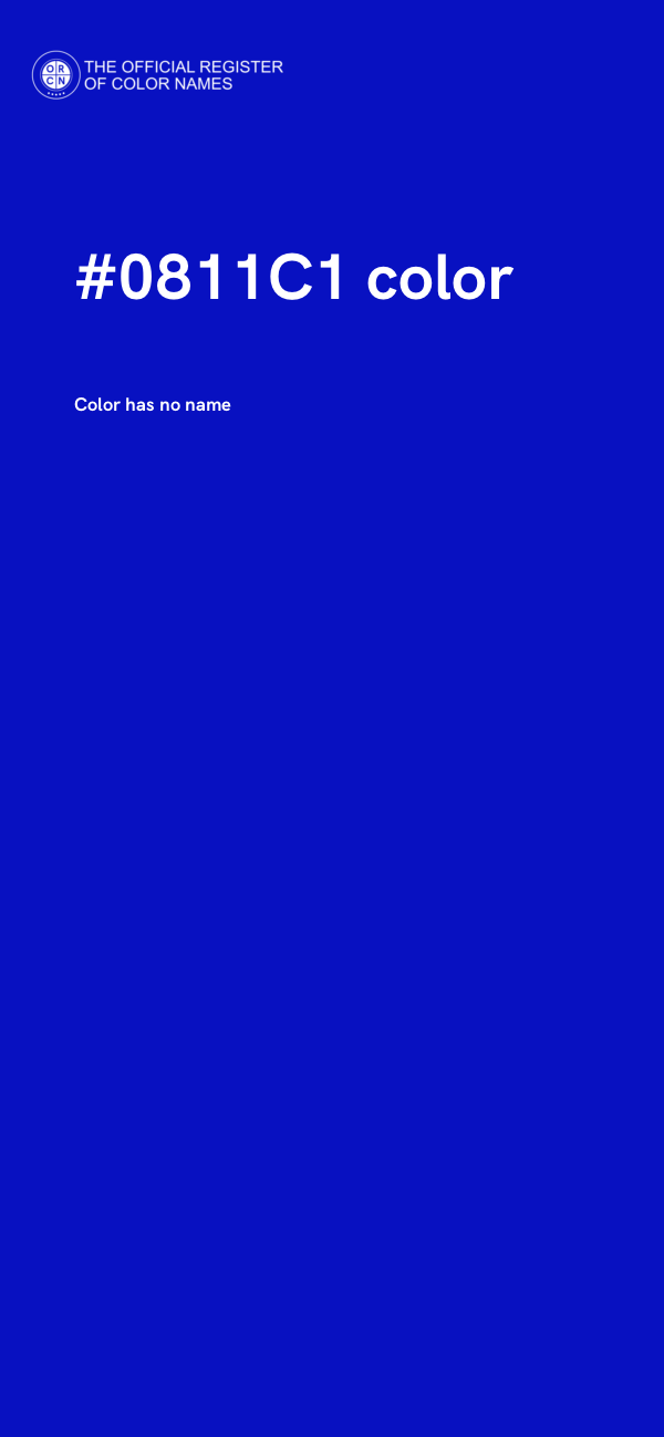 #0811C1 color image