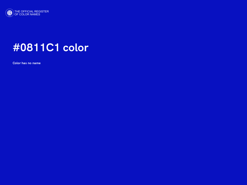 #0811C1 color image