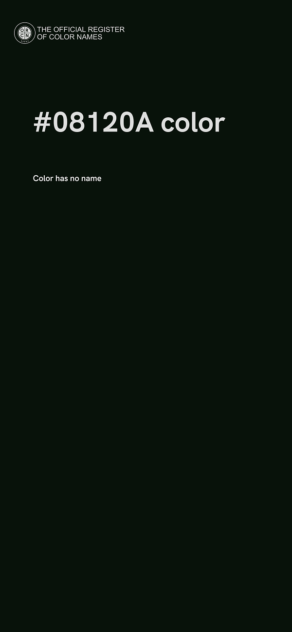 #08120A color image