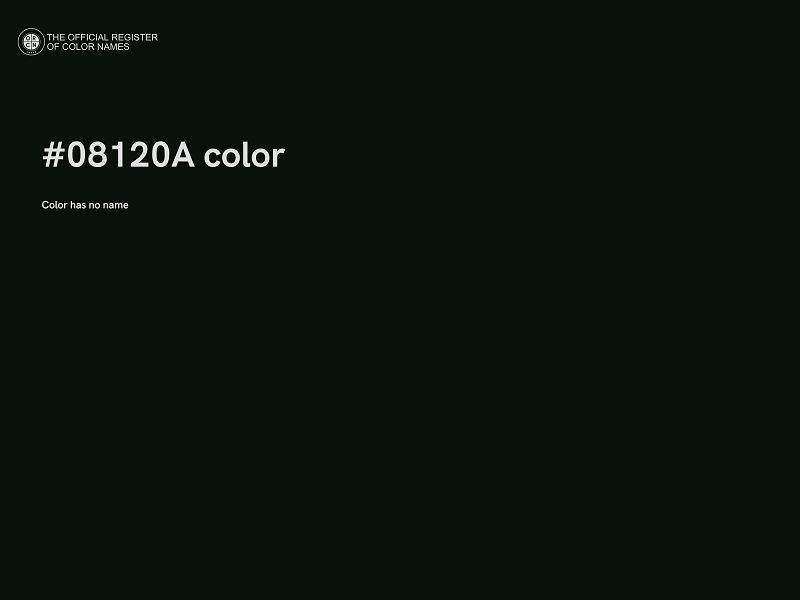 #08120A color image