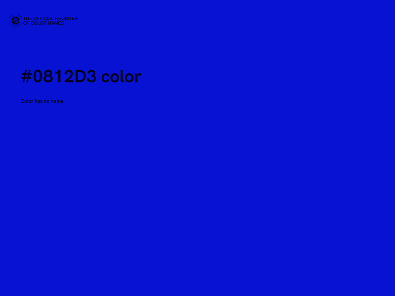 #0812D3 color image