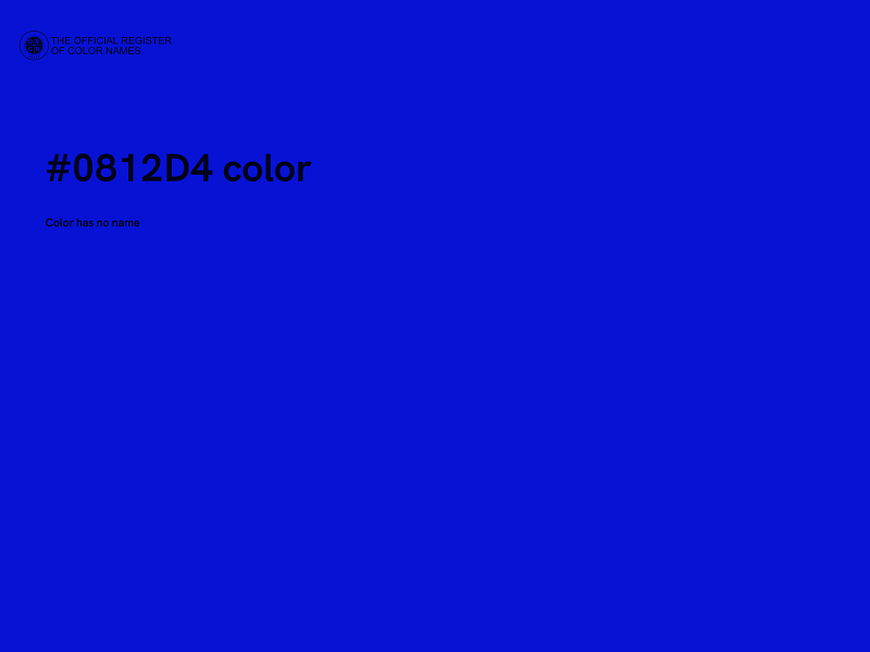 #0812D4 color image