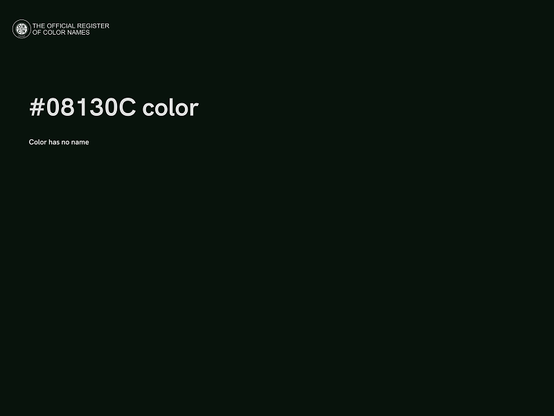 #08130C color image